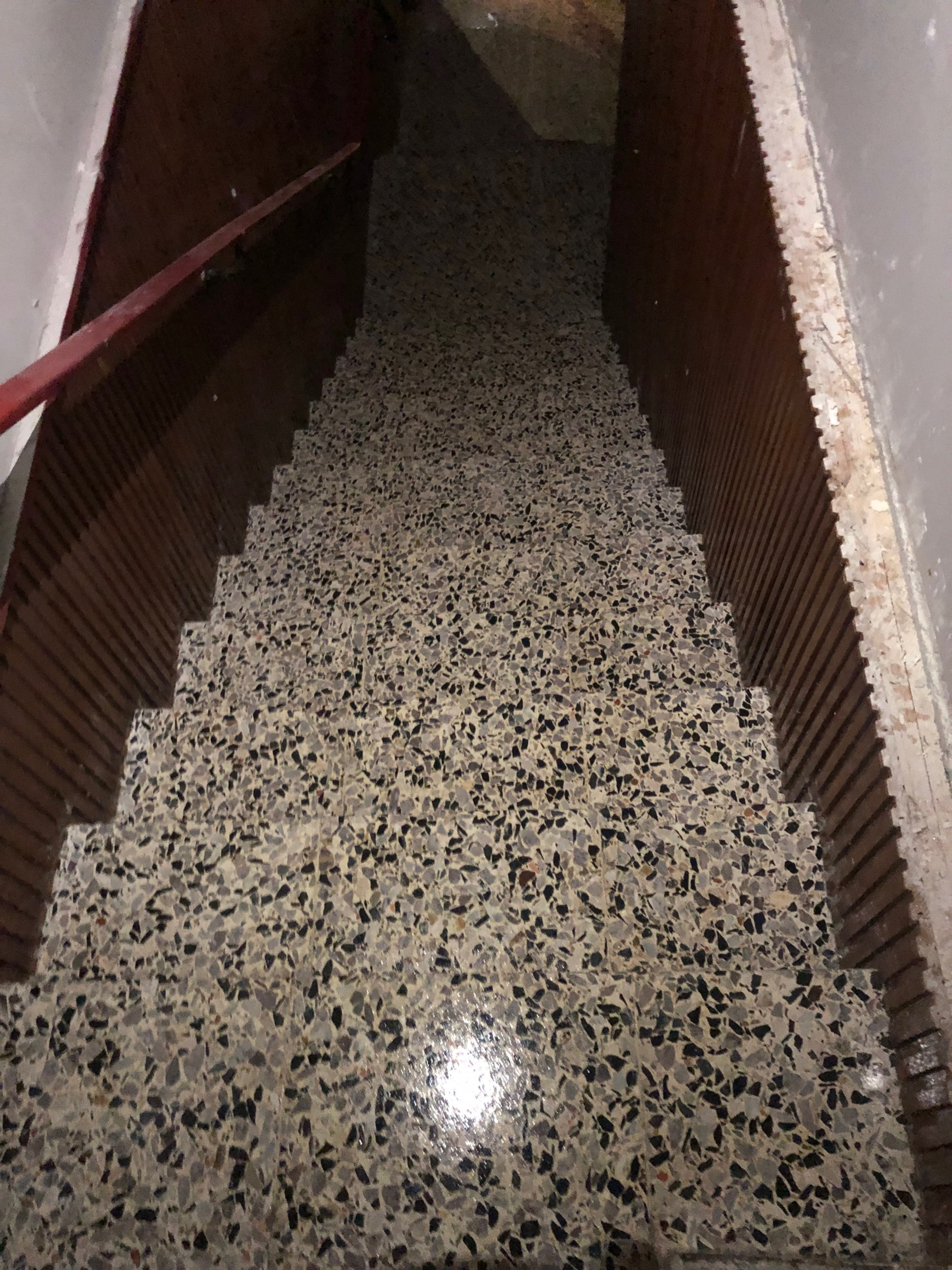 Terrazzo Stairs Strip and Seal After